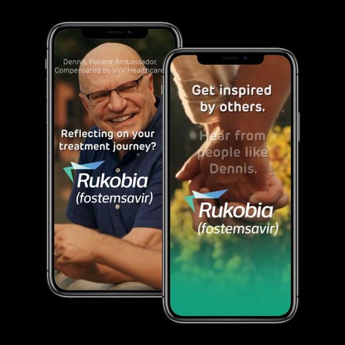 Screens from an ad for RUKOBIA